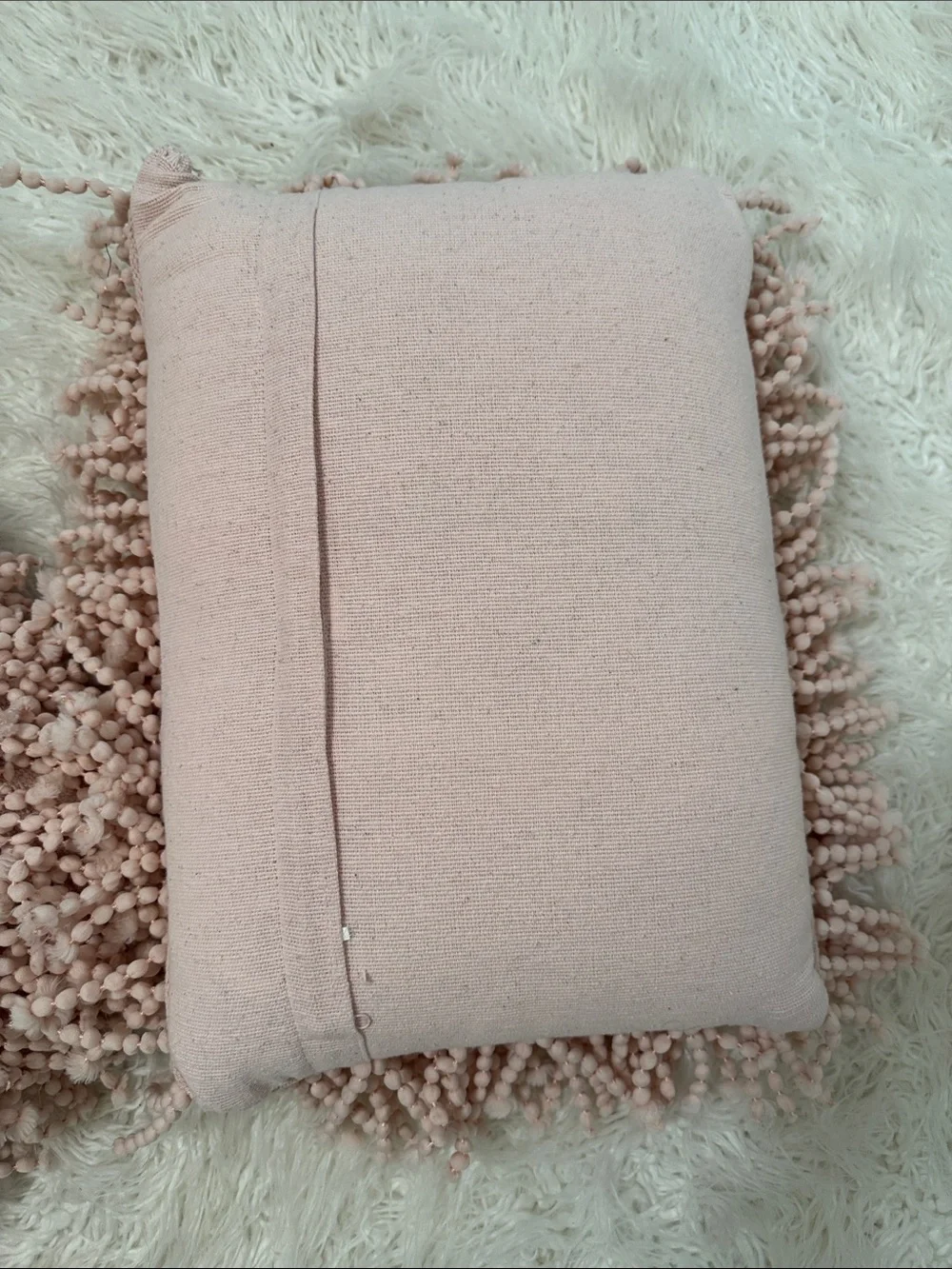 Set of Two Plush Pink  Decorative Pillow -